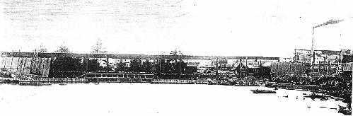 Redridge steel dam under construction