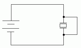 A crystal wired directly back to itself