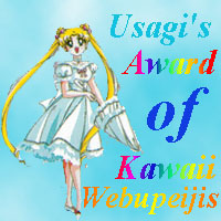Usagi's Award for the 
Kawaii Webupeijis