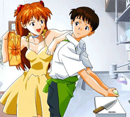 Asuka likes her baka Shin-kun. ^_^