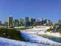 Downtown Edmonton in winter