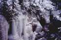 A waterfall in Maligne Canyon